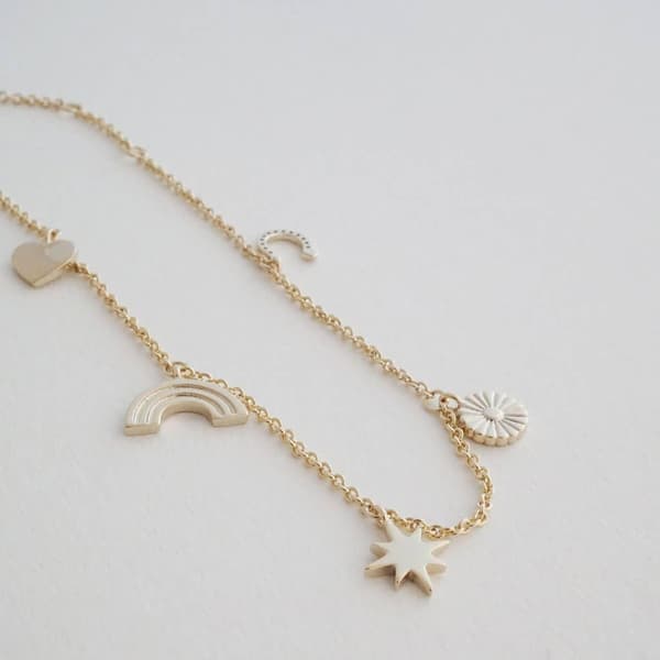 Honey Cat Lucky Charms Bracelet - Gold