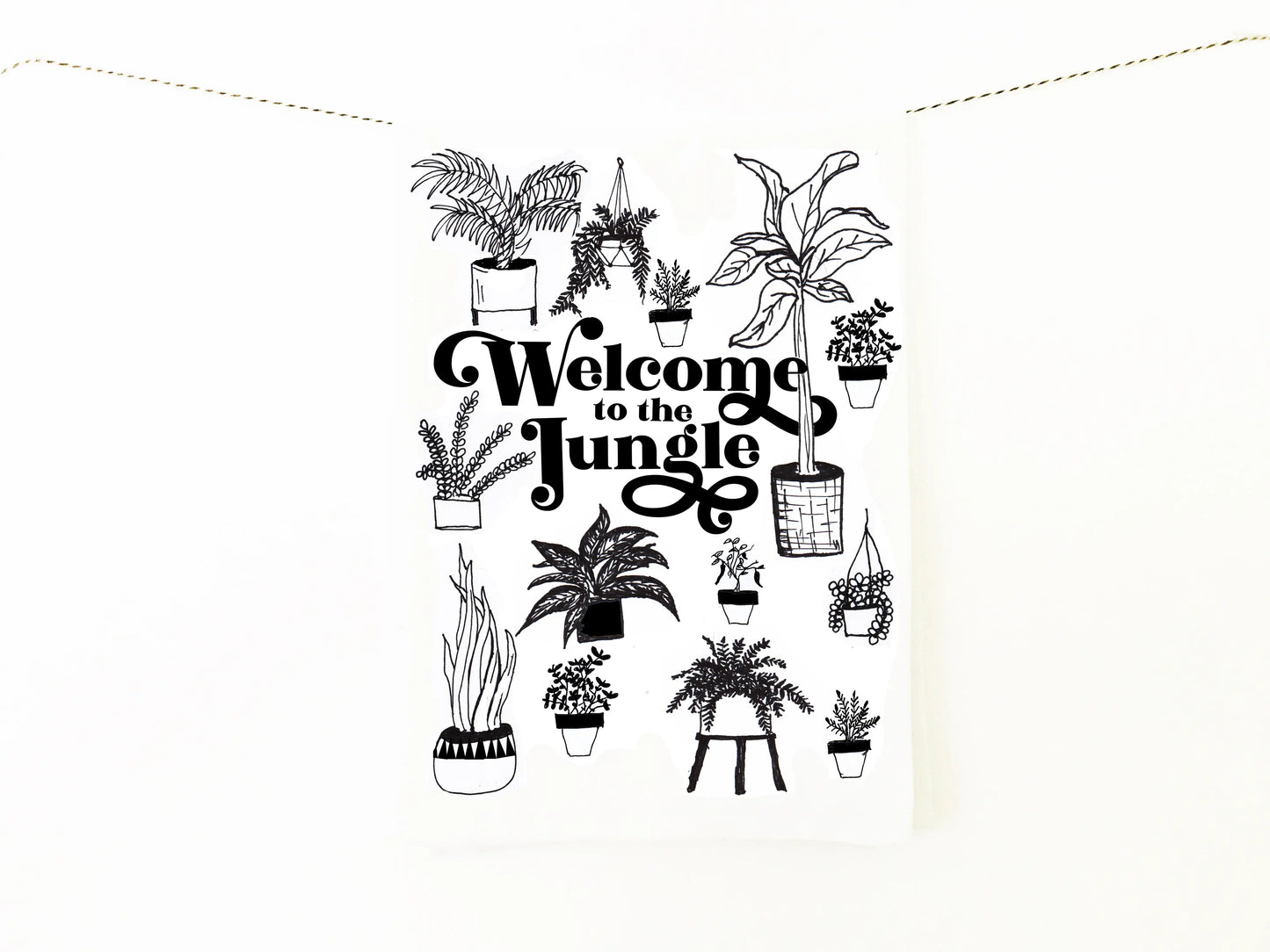 Welcome to the Jungle Cotton Kitchen Towel